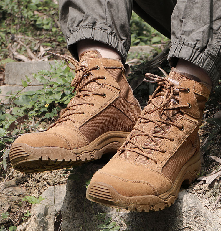 Cordura Fabric Rubber Desert Tactical Boots